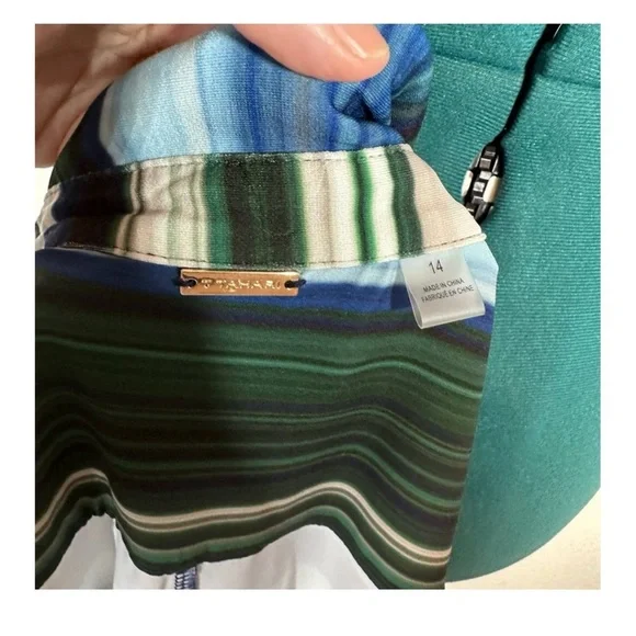 T Tahari Striped Shirt Dress NWOT - Picture 5 of 6